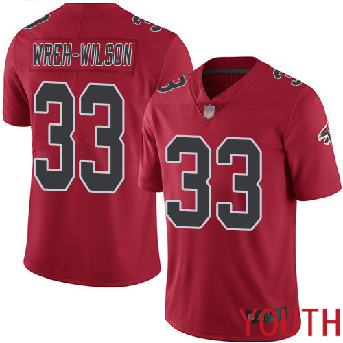 Atlanta Falcons Limited Red Youth Blidi Wreh-Wilson Jersey NFL Football #33 Rush Vapor Untouchable->youth nfl jersey->Youth Jersey